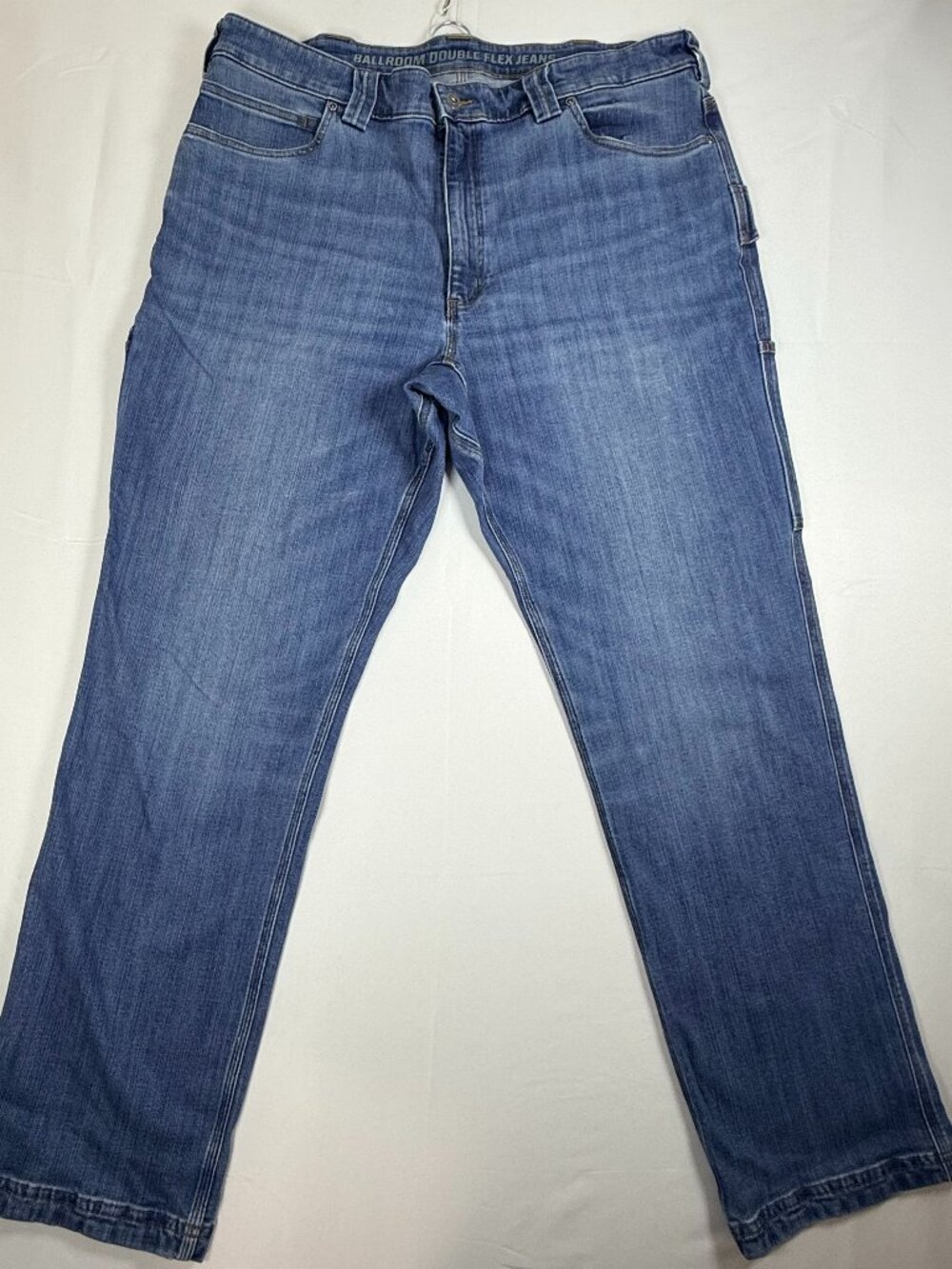 Duluth Trading Co Men's 42x34 Ballroom Double Flex Utility Jeans Reinforced Hem
